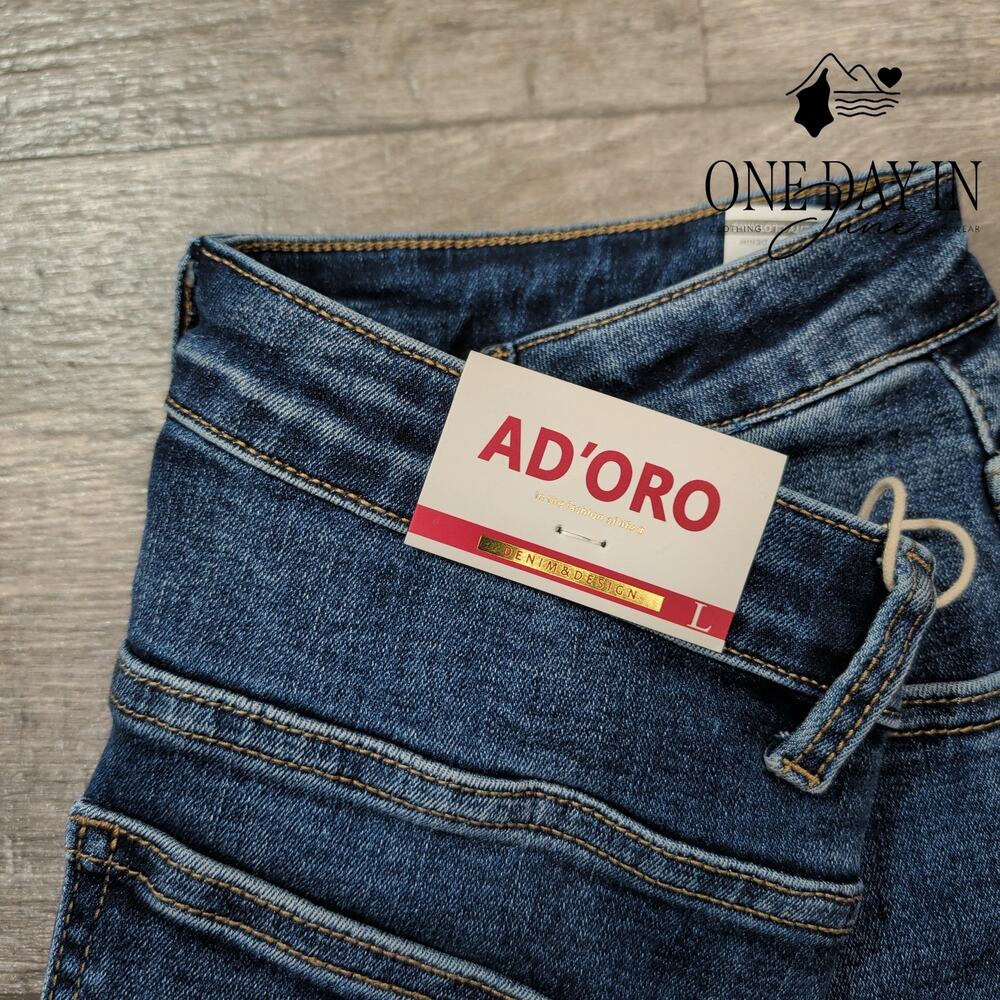 Ad'Oro Skinny Ankle Jeans Size L - Picture 3 of 8